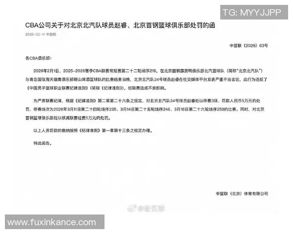 官方通报重磅处罚战术解析遭罚款并被追加停赛处分